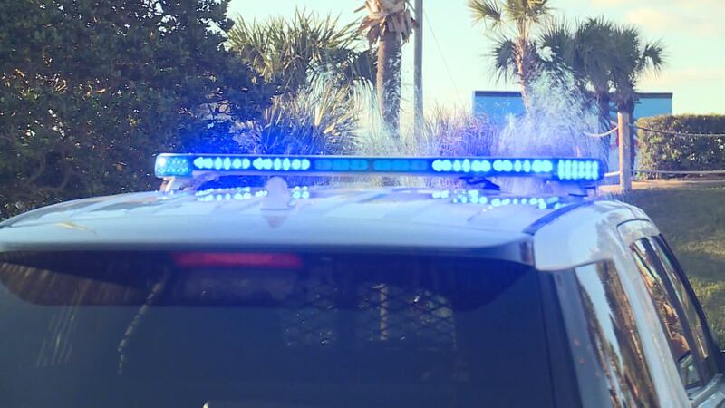 Luces de una patrulla de policía.