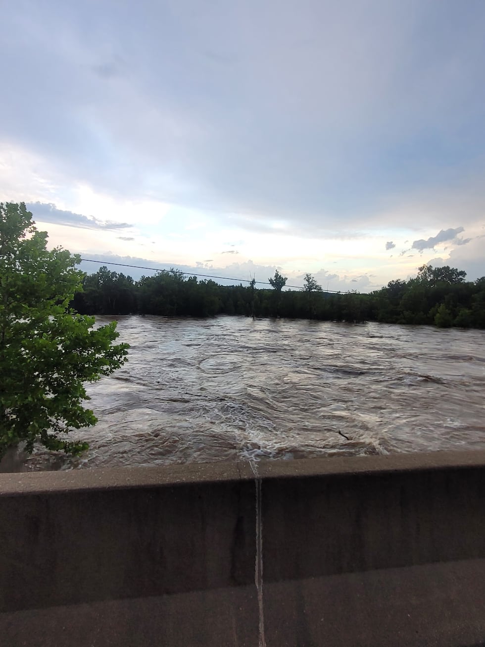 Flooding was seen at the Twin Rivers Campground in Lesterville on July 10, 2026.