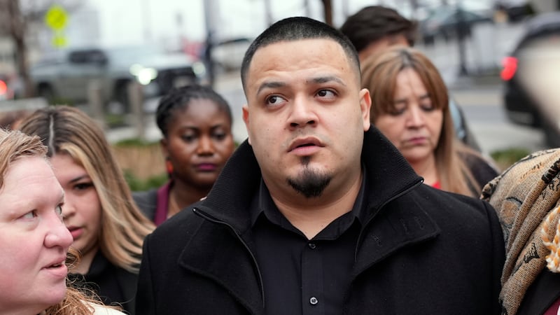 Kilmar Ábrego García llega al tribunal en Nashville, Tennessee, el 26 de febrero del 2026. (AP...