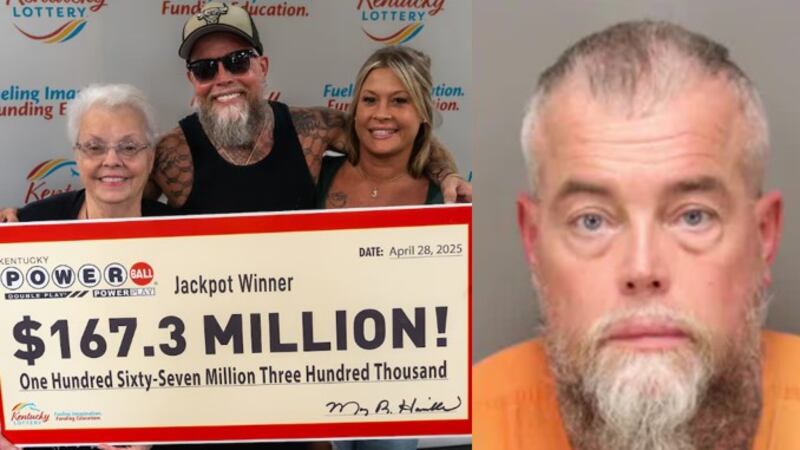 James Farthing, quien ganó $167 millones d el sorteo del Powerball del pasado sábado en...