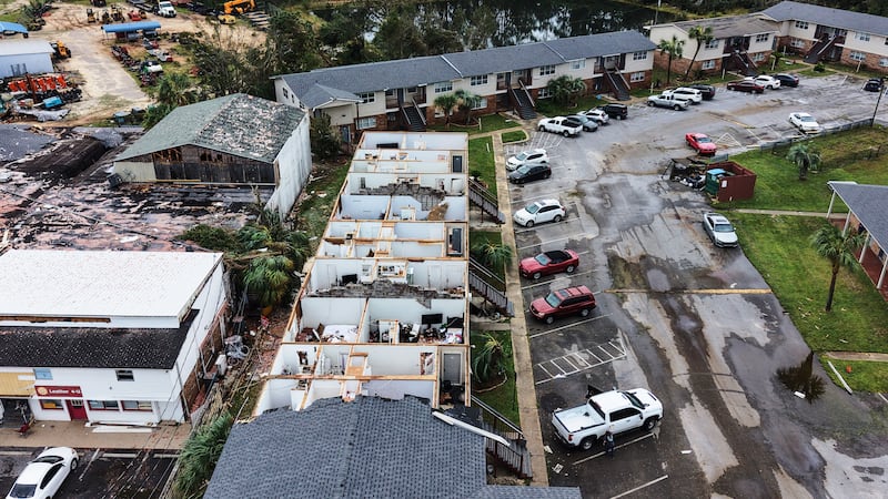 Una residencia dañada por el huracán Isaías en Milton, Florida, el 10 de octubre del 2026. (AP...