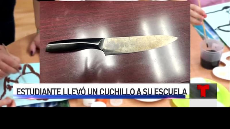 Estudiante de nueve años lleva cuchillo a la escuela. Autoridades señalan que el arma fue...